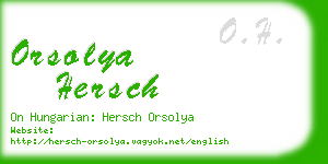 orsolya hersch business card